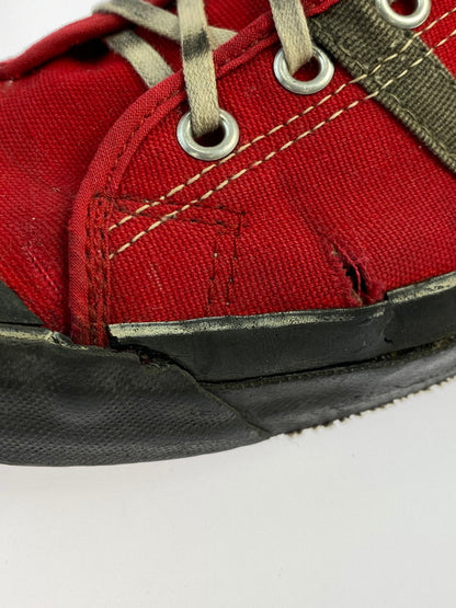【現状渡し品】【メンズ】 MONTGOMERY WARD 70'S CANVAS SNEAKER モンゴメリーワード 70年代 キャンバス スニーカー 観賞用 状態考慮 靴 162-250523-jt-05-min サイズ：27cm程度 カラー：レッド 万代Net店
