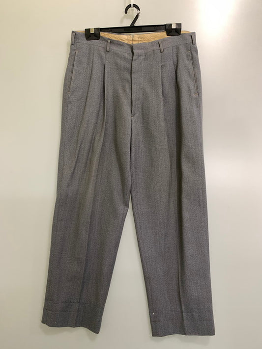 【現状渡し品】【メンズ】 VINTAGE 50-60's 2TUCK SLACKS PANTS ヴィンテージ 2タックスラックスパンツ ボトムス 157-250513-yn-21-min カラー：ブルーグレー 万代Net店