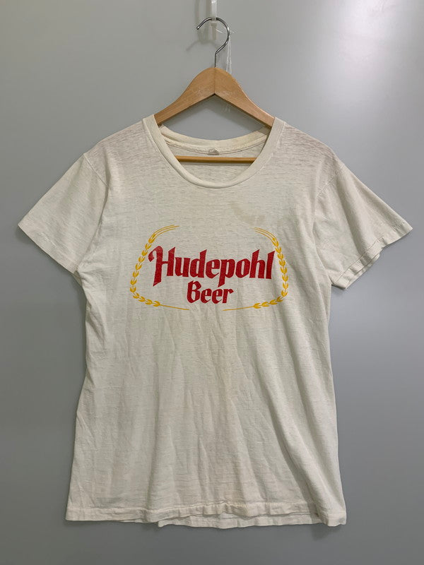 【現状渡し品】【メンズ】 VINTAGE ヴィンテージ 60-70'S HUDEPOHI BEER TEE Tシャツ トップス 146-250710-ks-70-min サイズ：XL カラー：ホワイト 万代Net店
