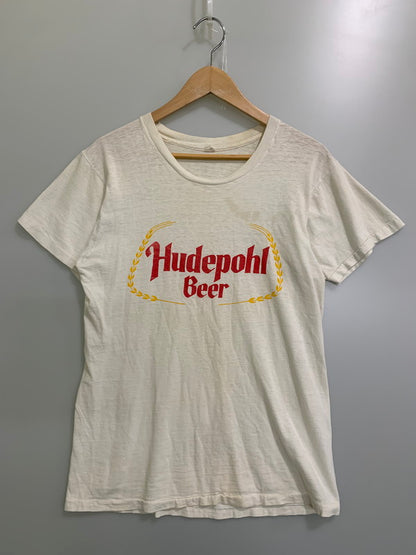 【現状渡し品】【メンズ】 VINTAGE ヴィンテージ 60-70'S HUDEPOHI BEER TEE Tシャツ トップス 146-250710-ks-70-min サイズ：XL カラー：ホワイト 万代Net店