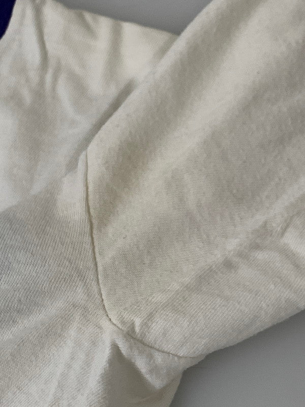 【中古品】【メンズ】 Champion チャンピオン DOMINO PIZZA RINGER TEE ショートスリーブTシャツ 半袖Tシャツ トップス バータグ 146-250513-yn-11-min サイズ：M カラー：ホワイト 万代Net店