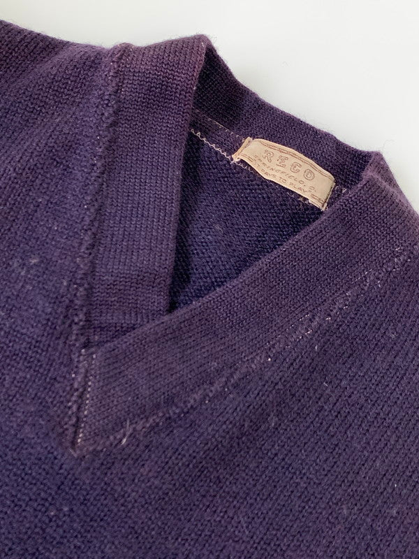 【中古品】【メンズ】 RECO LETTERED KNIT レタードニット トップス 146-250513-yn-19-min カラー：パープル 万代Net店