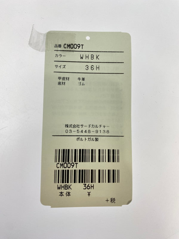 【中古品】【レディース】 CHATELLES シャテル CM009T マテオ フラットシューズ 靴 167-250519-AS-17-min サイズ：36 1/2 カラー：ブラック/ホワイト 万代Net店