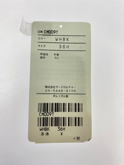 【中古品】【レディース】 CHATELLES シャテル CM009T マテオ フラットシューズ 靴 167-250519-AS-17-min サイズ：36 1/2 カラー：ブラック/ホワイト 万代Net店