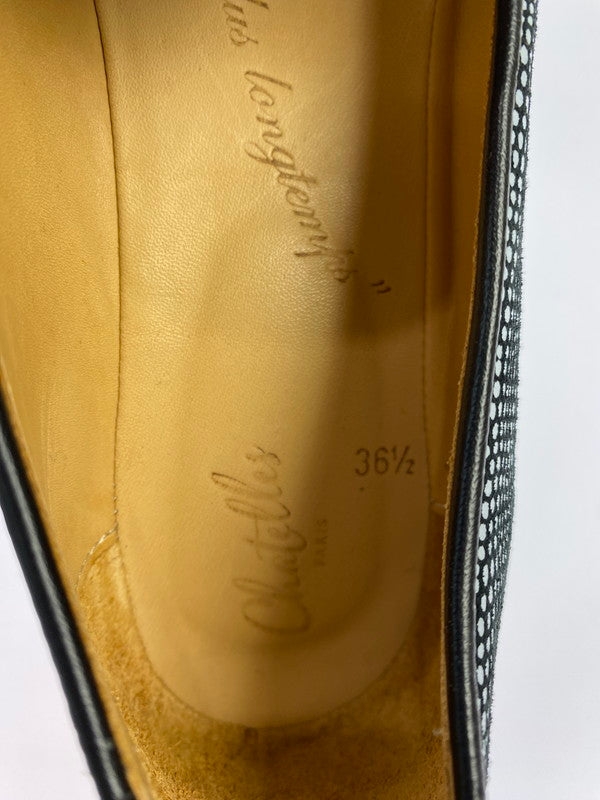 【中古品】【レディース】 CHATELLES シャテル CM009T マテオ フラットシューズ 靴 167-250519-AS-17-min サイズ：36 1/2 カラー：ブラック/ホワイト 万代Net店