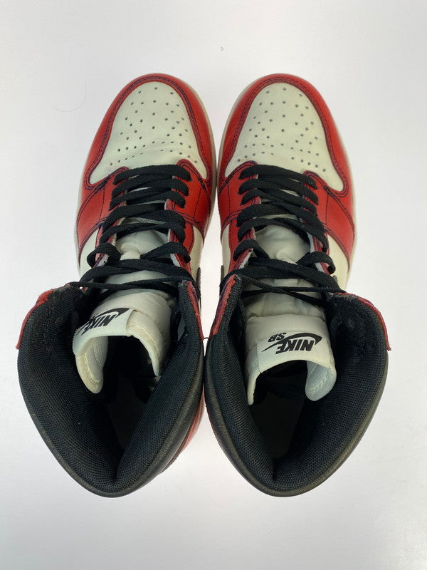 【中古品】【メンズ】 NIKE SB ナイキエスビー AIR JORDAN 1 RETRO HIGH CD6578-507 エア ジョーダン 1 レトロ ハイ スニーカー 靴 160-250523-yn-17-min サイズ：27.0cm US9 カラー：レッド/ホワイト 万代Net店