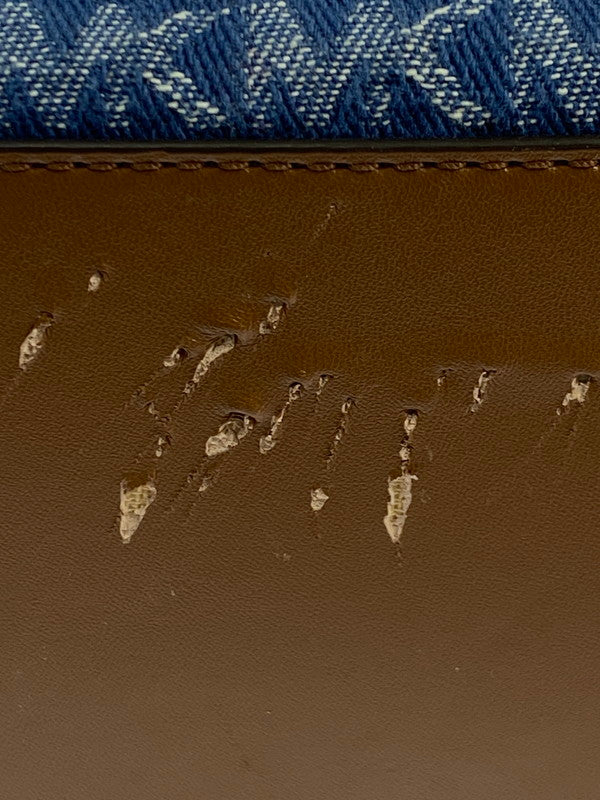 【現状渡し品】【レディース】 Michael Kors マイケルコース デニムキャンバス 2WAY BAG トートバッグ カバン 180-250520-AS-32-min カラー：ネイビー系 万代Net店