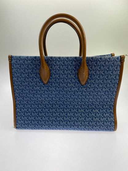 【現状渡し品】【レディース】 Michael Kors マイケルコース デニムキャンバス 2WAY BAG トートバッグ カバン 180-250520-AS-32-min カラー：ネイビー系 万代Net店