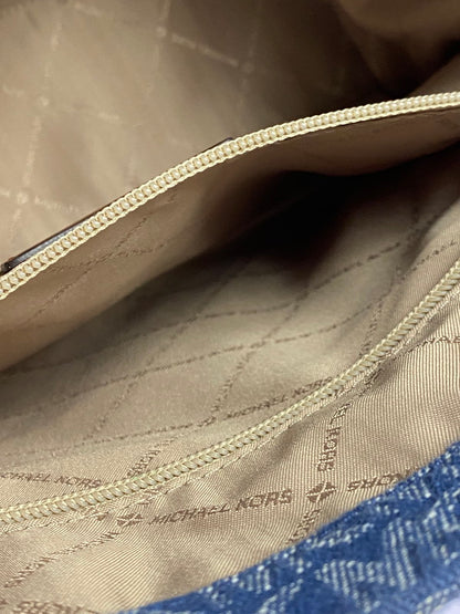 【現状渡し品】【レディース】 Michael Kors マイケルコース デニムキャンバス 2WAY BAG トートバッグ カバン 180-250520-AS-32-min カラー：ネイビー系 万代Net店