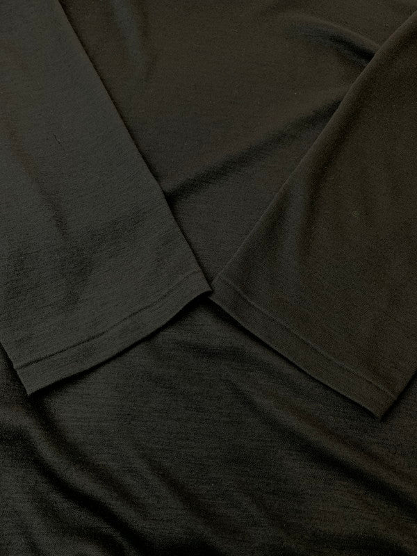 【現状渡し品】【メンズ】 Yohji Yamamoto POUR HOMME ヨウジヤマモトプールオム HI-NECK WOOL CUTSEW HR-T34-178 ハイネック ウール カットソー トップス 140-250514-jt-01-min サイズ：3 カラー：ブラック 万代Net店
