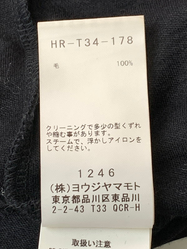 【現状渡し品】【メンズ】 Yohji Yamamoto POUR HOMME ヨウジヤマモトプールオム HI-NECK WOOL CUTSEW HR-T34-178 ハイネック ウール カットソー トップス 140-250514-jt-01-min サイズ：3 カラー：ブラック 万代Net店