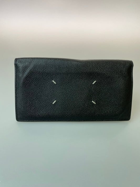 【中古品】【メンズ/レディース】 【LIFTる。景品】MAISON MARGIELA LEATHER LONG WALLET SA1UI0021 レザー ロングウォレット 22年モデル 長財布 200-250517-yn-22-min カラー：ブラック 万代Net店
