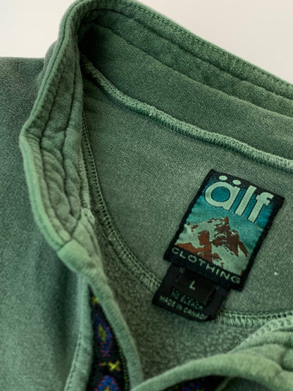 【中古品】【メンズ】 ALF CLOTHING アルフクロージング 90S SWEATSHIRT スウェット トレーナー 146-250524-AS-25-min サイズ：L カラー：グリーン 万代Net店