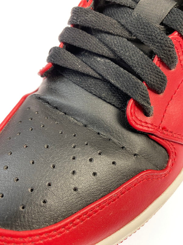 【中古品】【メンズ/レディース】 NIKE ナイキ AIR JORDAN １ LOW VARSITY RED 553558-606 エアジョーダン 1 ロー スニーカー 靴 シューズ 160-250519-em-10-min サイズ：25cm カラー：バーシティレッド 万代Net店