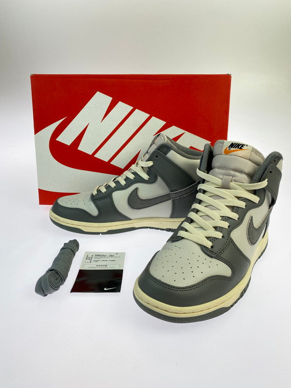 【中古品】【メンズ】 NIKE ナイキ DUNK HI RETRO SE VNTG DM0582-001 ダンク ハイ レトロ シーズナル エディション ヴィンテージ スニーカー メンズ 靴 シューズ 160-250519-em-02-min サイズ：25cm カラー：ライトボーンアンド タンブルドグレー 万代Net店