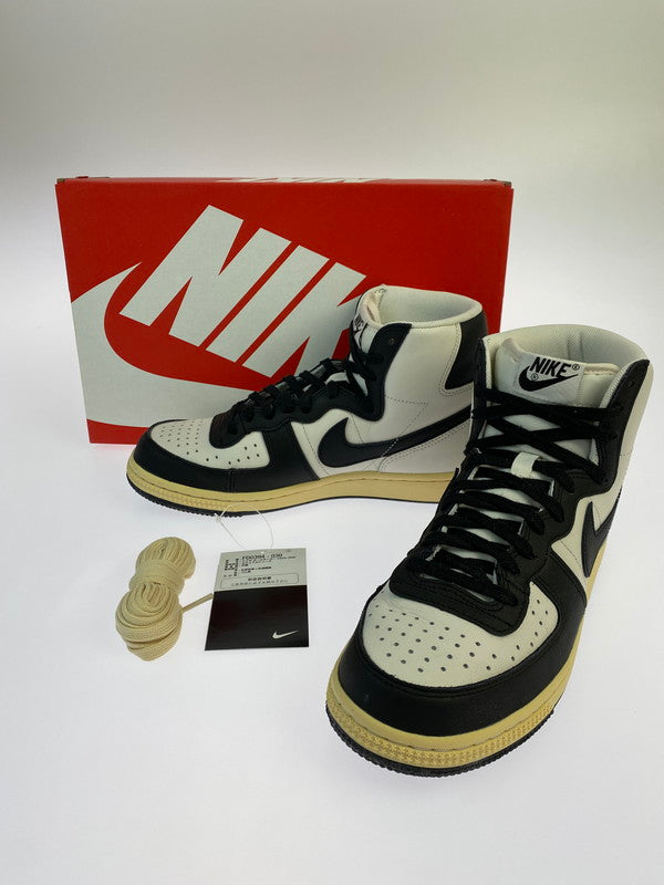 【中古品】【メンズ】 NIKE ナイキ TERMINATOR HIGH PREMIUM FD0394-030 ターミネーター ハイ プレミアム スニーカー メンズ 靴 シューズ 160-250519-em-01-min サイズ：25cm カラー：ブラック/ペールバニラ 万代Net店