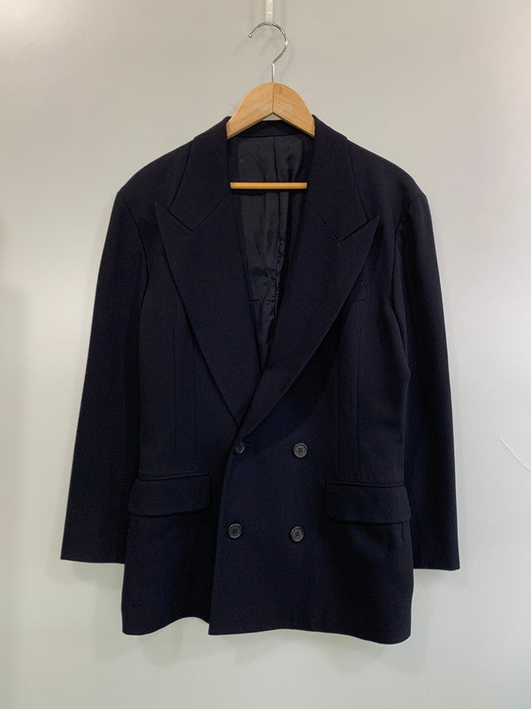 【中古品】【メンズ】 Y'S ワイズ ダブルテーラードジャケット YC-J53-101 メンズ アウター 140-260703-hu-22-min カラー：ネイビー 万代Net店