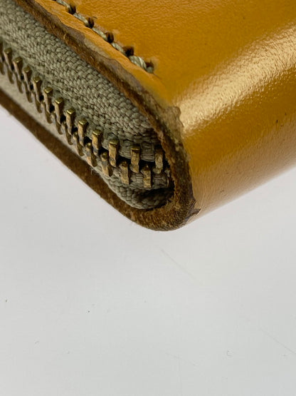 【中古品】【メンズ】 革蛸謹製 かわたこきんせい TAKOジップ ラウンドジップ 長財布 たこジップ ウォレット 200-250530-em-02-min カラー：ベージュ系 万代Net店