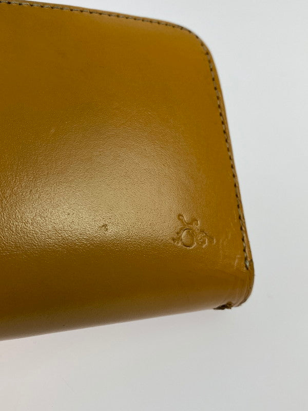 【中古品】【メンズ】 革蛸謹製 かわたこきんせい TAKOジップ ラウンドジップ 長財布 たこジップ ウォレット 200-250530-em-02-min カラー：ベージュ系 万代Net店