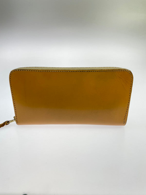 【中古品】【メンズ】 革蛸謹製 かわたこきんせい TAKOジップ ラウンドジップ 長財布 たこジップ ウォレット 200-250530-em-02-min カラー：ベージュ系 万代Net店