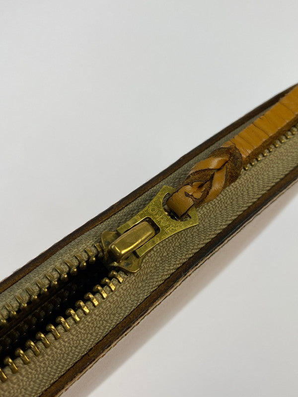 【中古品】【メンズ】 革蛸謹製 かわたこきんせい TAKOジップ ラウンドジップ 長財布 たこジップ ウォレット 200-250530-em-02-min カラー：ベージュ系 万代Net店