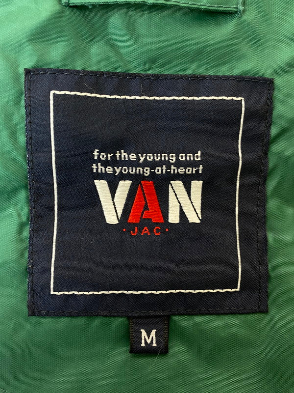 【中古品】【メンズ】 VAN ヴァン NYLON ZIP HOODED JACKET ナイロンジップフーデッドジャケット 146-250623-ks-32-min サイズ：M カラー：グリーン 万代Net店