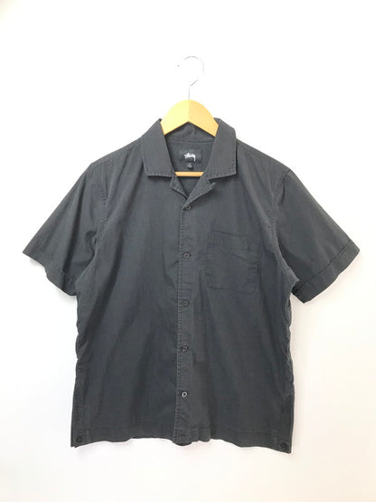 【中古品】【メンズ】 STUSSY ステューシー HELLSHIRE BOWLING SHIRT ヘルシャー ボーリングシャツ 半袖シャツ 142-260520-na-24-tagh サイズ：S カラー：ブラック 万代Net店