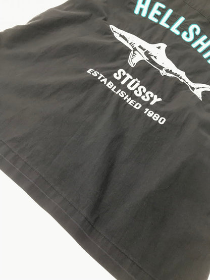 【中古品】【メンズ】 STUSSY ステューシー HELLSHIRE BOWLING SHIRT ヘルシャー ボーリングシャツ 半袖シャツ 142-260520-na-24-tagh サイズ：S カラー：ブラック 万代Net店