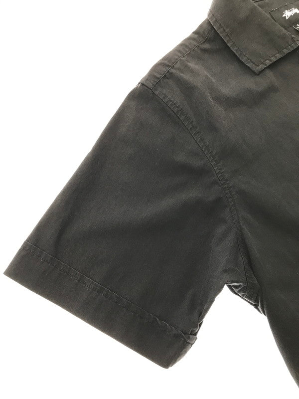 【中古品】【メンズ】 STUSSY ステューシー HELLSHIRE BOWLING SHIRT ヘルシャー ボーリングシャツ 半袖シャツ 142-260520-na-24-tagh サイズ：S カラー：ブラック 万代Net店