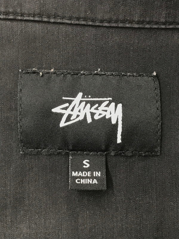 【中古品】【メンズ】 STUSSY ステューシー HELLSHIRE BOWLING SHIRT ヘルシャー ボーリングシャツ 半袖シャツ 142-260520-na-24-tagh サイズ：S カラー：ブラック 万代Net店