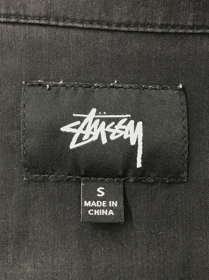 【中古品】【メンズ】 STUSSY ステューシー HELLSHIRE BOWLING SHIRT ヘルシャー ボーリングシャツ 半袖シャツ 142-260520-na-24-tagh サイズ：S カラー：ブラック 万代Net店