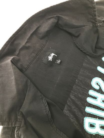 【中古品】【メンズ】 STUSSY ステューシー HELLSHIRE BOWLING SHIRT ヘルシャー ボーリングシャツ 半袖シャツ 142-260520-na-24-tagh サイズ：S カラー：ブラック 万代Net店