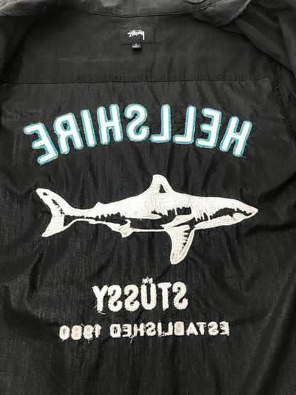 【中古品】【メンズ】 STUSSY ステューシー HELLSHIRE BOWLING SHIRT ヘルシャー ボーリングシャツ 半袖シャツ 142-260520-na-24-tagh サイズ：S カラー：ブラック 万代Net店