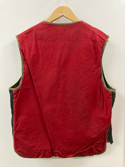 【現状渡し品】【メンズ】 INSULAIR WARMSTER 60S REVERSIBLE HUNTING VEST リバーシブルハンティング ベスト 146-250803-ks-08-min サイズ：不明 カラー：カーキ/レッド 万代Net店
