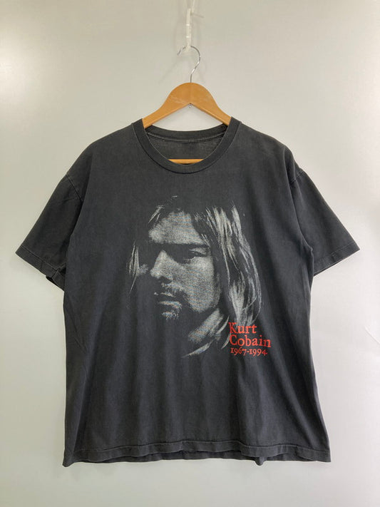 【中古品】【メンズ】 KURT COBAIN 90S BOOTLEG MEMORIAL TEE カート コバーン 90年代 ブーレグ メモリアル Tシャツ トップス 146-250522-jt-14-min カラー：ブラック 万代Net店