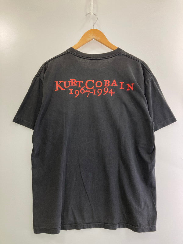 【中古品】【メンズ】 KURT COBAIN 90S BOOTLEG MEMORIAL TEE カート コバーン 90年代 ブーレグ メモリアル Tシャツ トップス 146-250522-jt-14-min カラー：ブラック 万代Net店