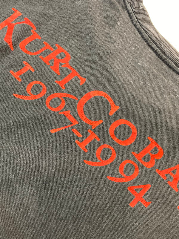 【中古品】【メンズ】 KURT COBAIN 90S BOOTLEG MEMORIAL TEE カート コバーン 90年代 ブーレグ メモリアル Tシャツ トップス 146-250522-jt-14-min カラー：ブラック 万代Net店