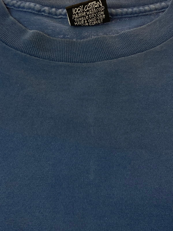 【中古品】【メンズ】 OLD STUSSY オールドステューシー 80年代 BIGLEAGUE LS TEE 長袖Tシャツ トップス 146-250522-jt-13-min サイズ：L カラー：ブルー 万代Net店