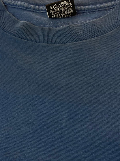 【中古品】【メンズ】 OLD STUSSY オールドステューシー 80年代 BIGLEAGUE LS TEE 長袖Tシャツ トップス 146-250522-jt-13-min サイズ：L カラー：ブルー 万代Net店