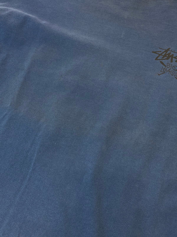 【中古品】【メンズ】 OLD STUSSY オールドステューシー 80年代 BIGLEAGUE LS TEE 長袖Tシャツ トップス 146-250522-jt-13-min サイズ：L カラー：ブルー 万代Net店
