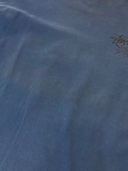 【中古品】【メンズ】 OLD STUSSY オールドステューシー 80年代 BIGLEAGUE LS TEE 長袖Tシャツ トップス 146-250522-jt-13-min サイズ：L カラー：ブルー 万代Net店