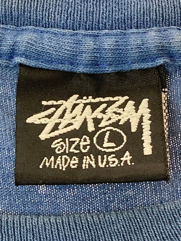 【中古品】【メンズ】 OLD STUSSY オールドステューシー 80年代 BIGLEAGUE LS TEE 長袖Tシャツ トップス 146-250522-jt-13-min サイズ：L カラー：ブルー 万代Net店