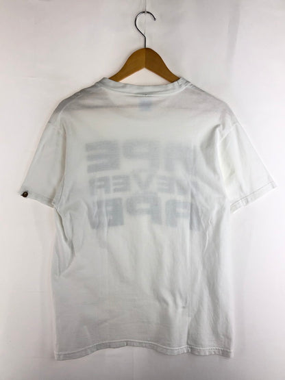 【中古品】【メンズ】 A BATHING APE アベイシングエイプ A BATHING APE ”APE SHALL NEVER KILL APE”TEE 142-251029-na-18-tag サイズ：M カラー：ホワイト 万代Net店