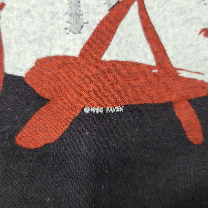 【中古品】【メンズ】 RAVEN MAD T-SHIRT レイヴン Tシャツ 半袖 トップス 146-250921-as-12-izu カラー：ブラック 万代Net店