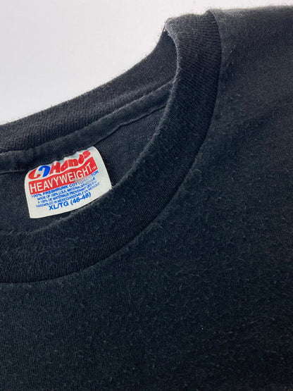 【中古品】【メンズ】 JURASSIC PARK 1993 RAPTOR GLOW IN THE DARK TEE ジュラシックパーク ラプター グロー イン ザ ダーク Tシャツ トップス 146-250522-jt-18-min サイズ：XL カラー：ブラック 万代Net店