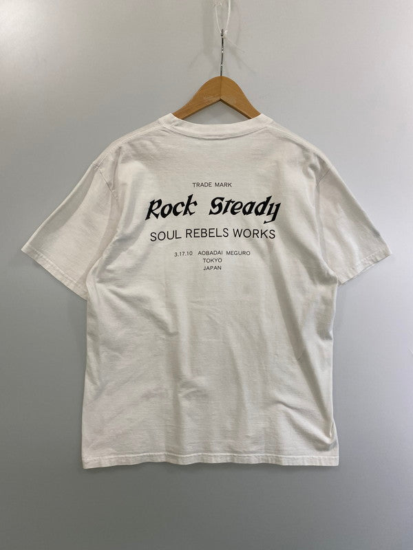 【中古品】【メンズ】 Rock Steady ロックステディ DRUNK TANK TEE Tシャツ トップス 146-250710-ks-39-min サイズ：M カラー：ホワイト 万代Net店