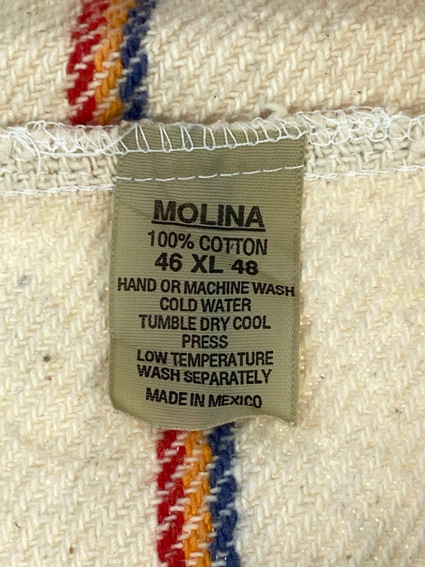 【現状渡し品】【メンズ】 MOLINA モリーナ MEXICAN PARKA メキシカンパーカ 146-250727-ks-13-min サイズ：XL カラー：ベージュ 万代Net店