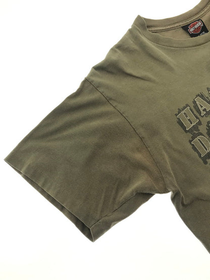 【中古品】【メンズ】 HARLEY DAVIDSON ハーレー ダビッドソン 00's NORTH TEXAS TEE ノース テキサス Tシャツ トップス 146-260510-rt-14-tag サイズ：L カラー：カーキ 万代Net店