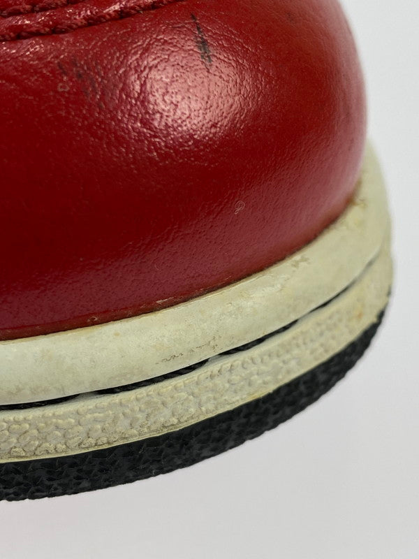 【中古品】【メンズ】 NIKE ナイキ AIR JORDAN 1 MID GYM RED BLACK PATENT 554725-602 エアジョーダン1 ミッド ジム レッド ブラック パテント スニーカー 靴 160-250519-em-15-min サイズ：25cm カラー：ジムレッド/ブラック-ホワイト 万代Net店