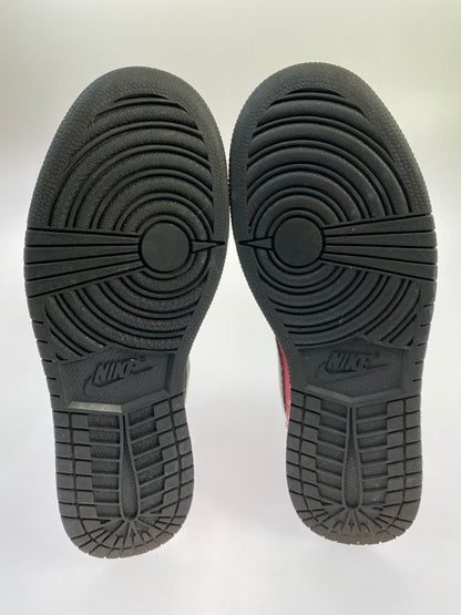 【中古品】【メンズ】 NIKE ナイキ AIR JORDAN 1 MID GYM RED BLACK PATENT 554725-602 エアジョーダン1 ミッド ジム レッド ブラック パテント スニーカー 靴 160-250519-em-15-min サイズ：25cm カラー：ジムレッド/ブラック-ホワイト 万代Net店